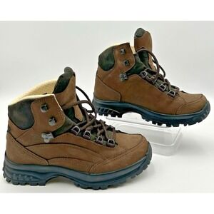 Hanwag Womens 6.5 Boots Lady Hallux Brown Leather Hiking Mountaineer Vibram Sole